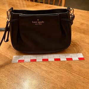 Kate Spade Dumpling Black Leather Crossbody Bag